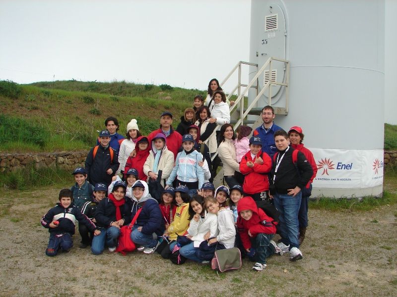 Caltavuturo:Visita alla centrale eolica Enel
