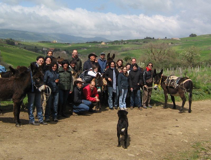 GANGI (PA) - L?ASINO DA LEZIONE DI SOLIDARIETA?