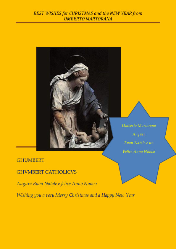 AUGURI PER IL SANTO NATALE DA GHVMBERT