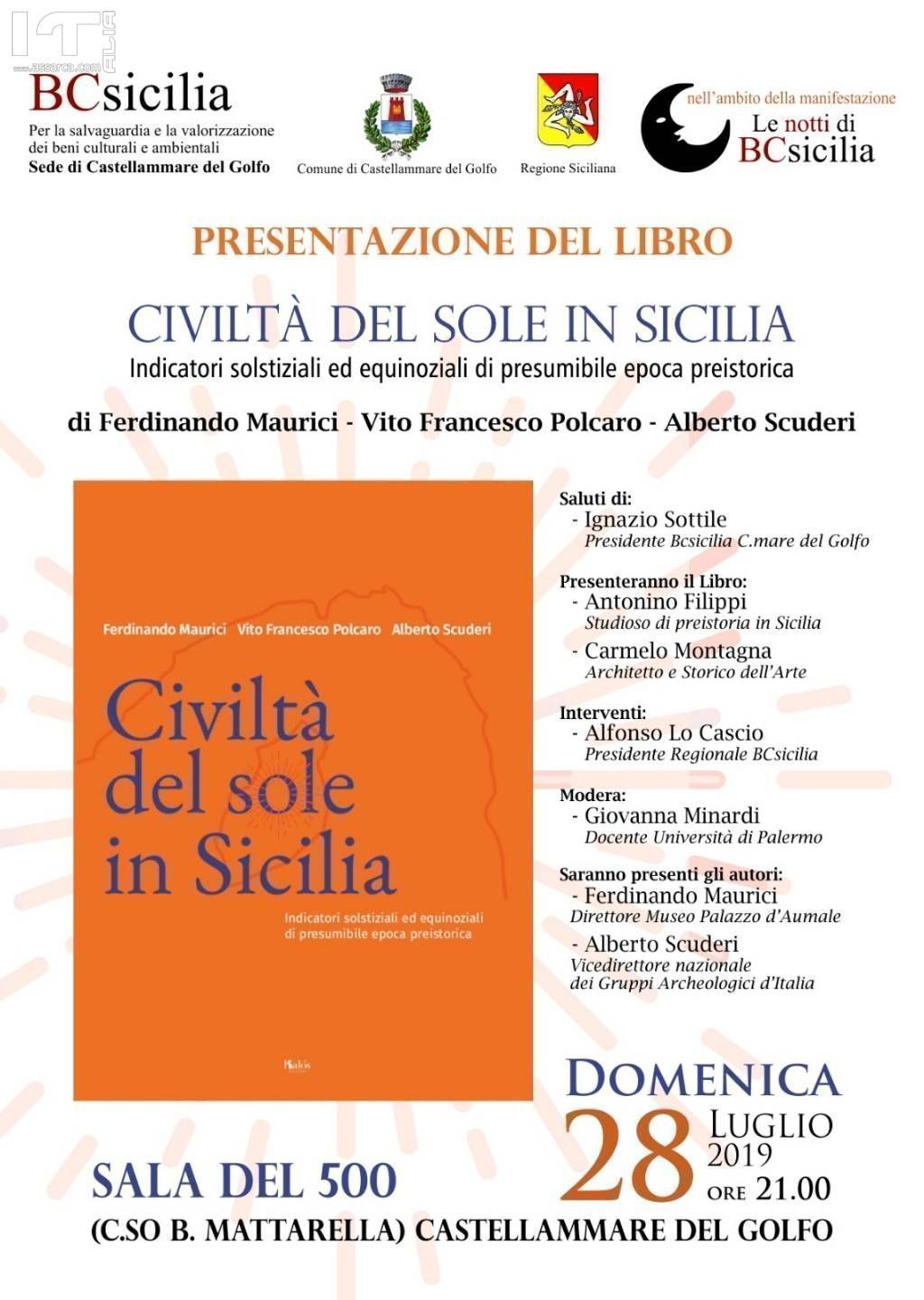 Le Notti di BCsicilia. Castellammare del Golfo: presentazione del libro "Civiltà del sole in Sicilia"