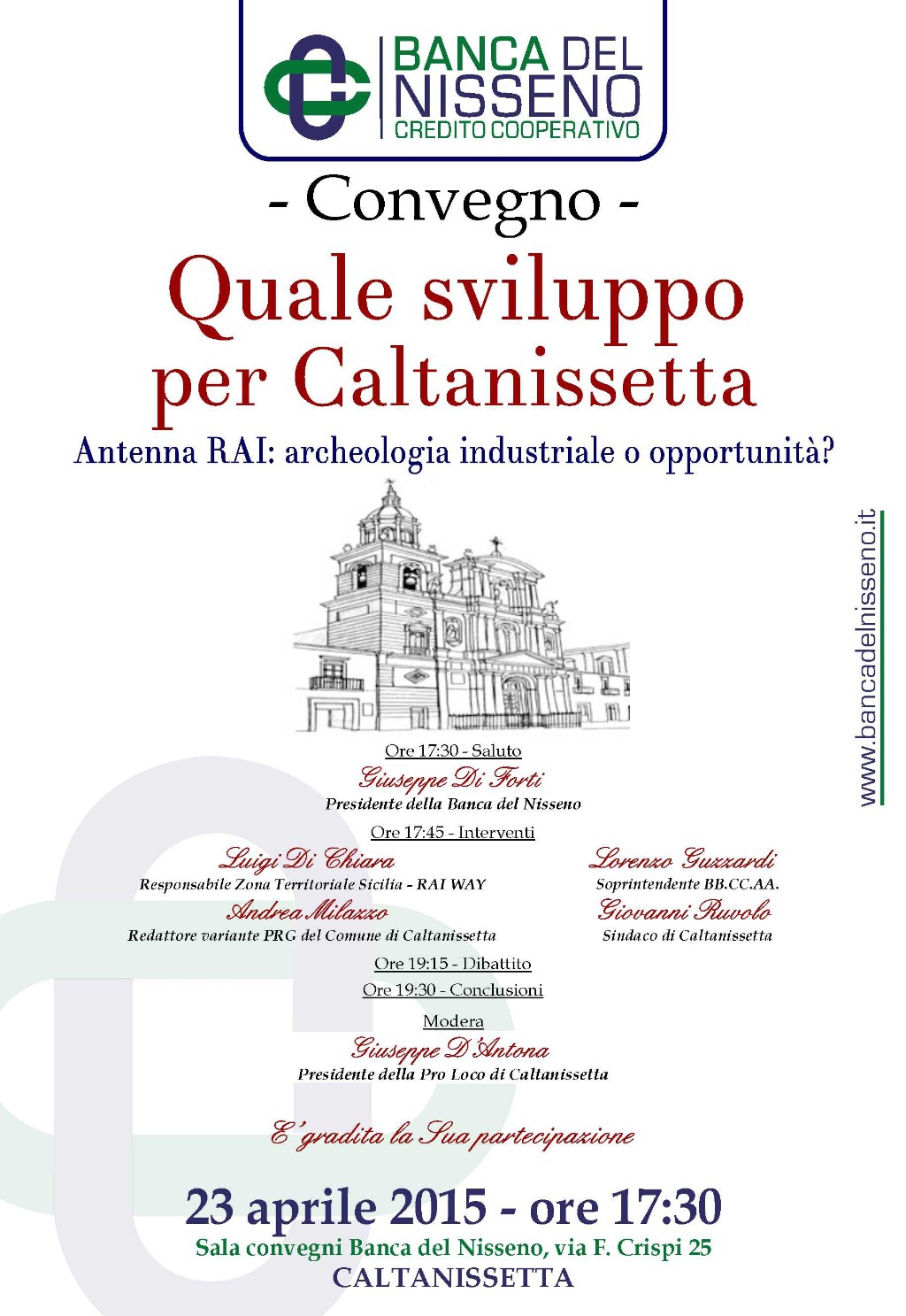 Convegno della Banca del Nisseno “Antenna RAI: archeologia industriale o opportunità?”