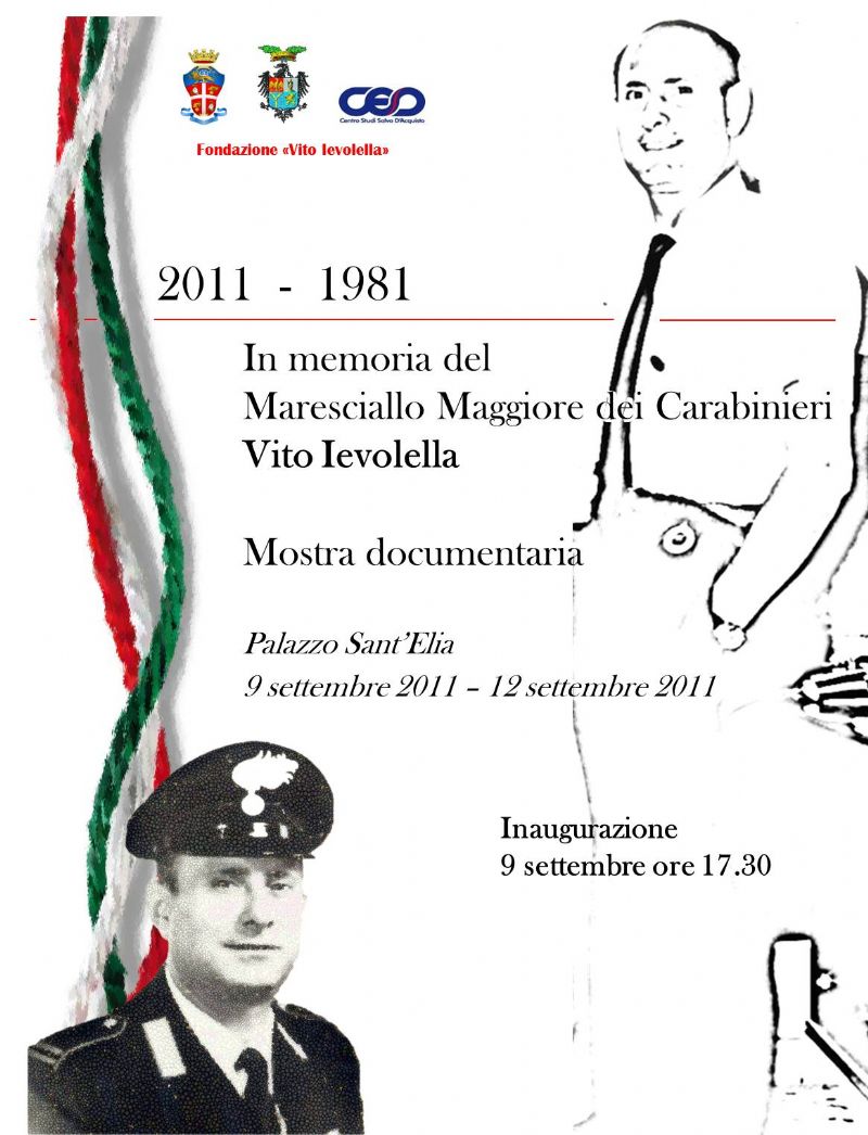 PALERMO - Commemorazione del 30? anniversario dell`eccidio del Maresciallo Maggiore medaglia d`oro al valor civile 