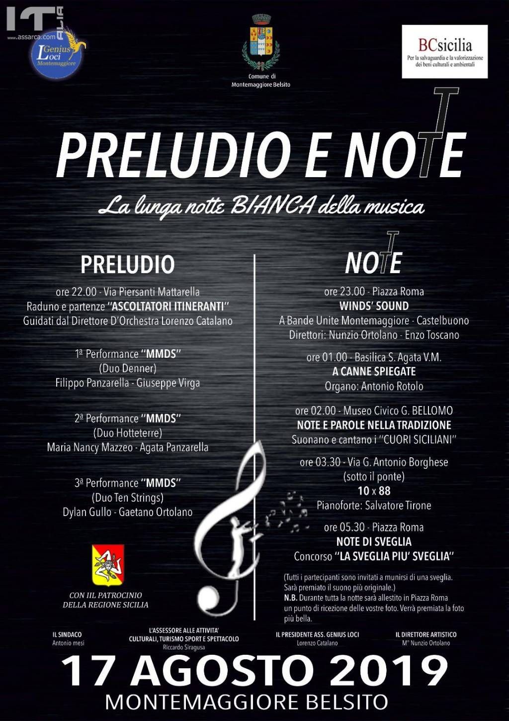 Montemaggiore Belsito, la lunga notte Bianca della Musica.