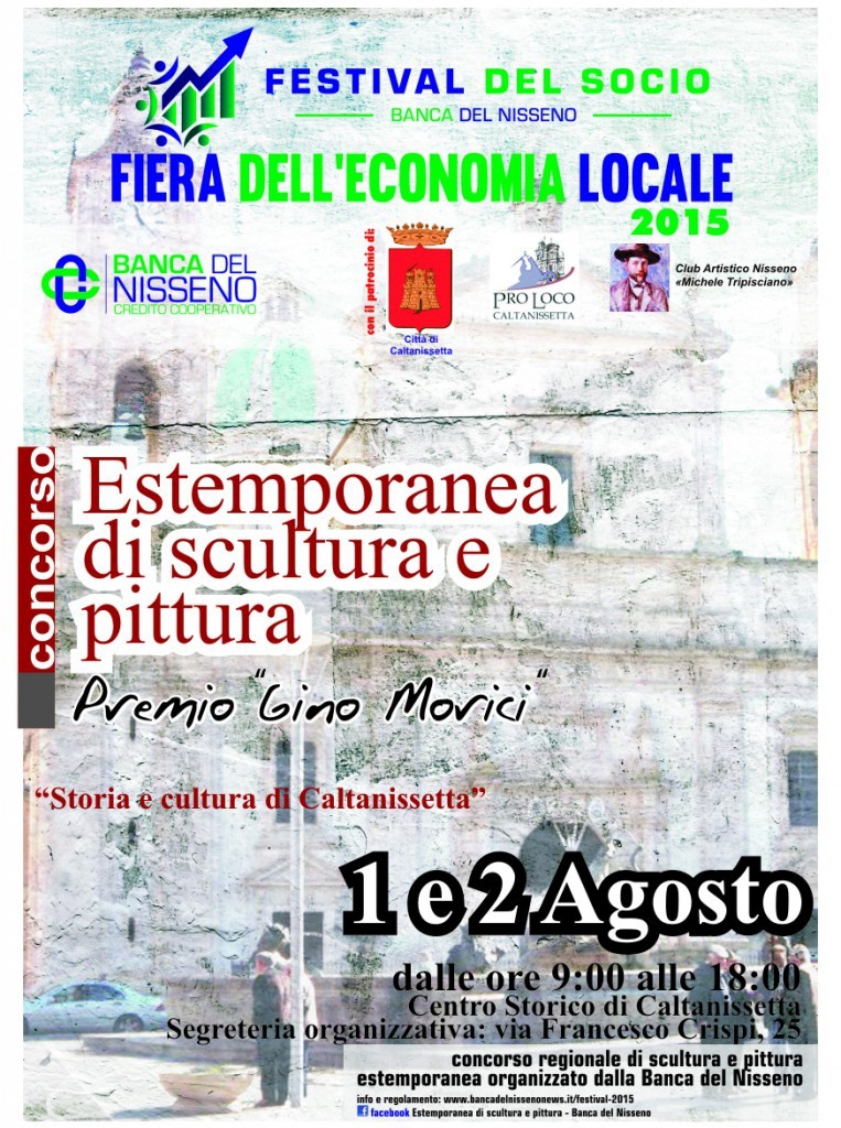 Concorso regionale di scultura e pittura estemporanea Storia e cultura di Caltanissetta  Premio Gino Morici