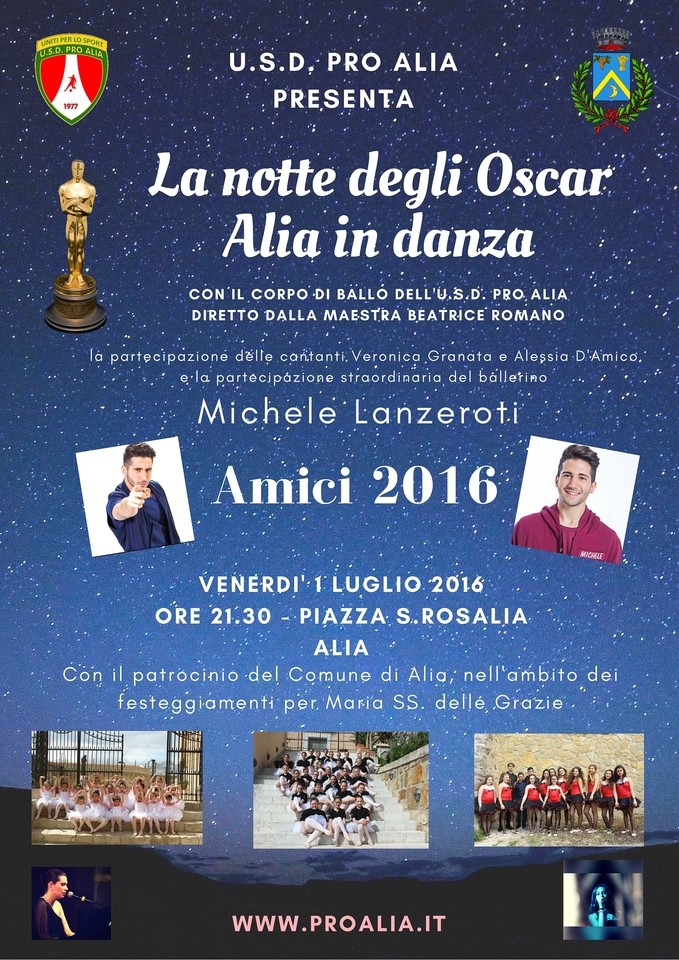 La notte degli Oscar - Alia in danza - Terzo saggio di danza dell`U.S.D Pro Alia