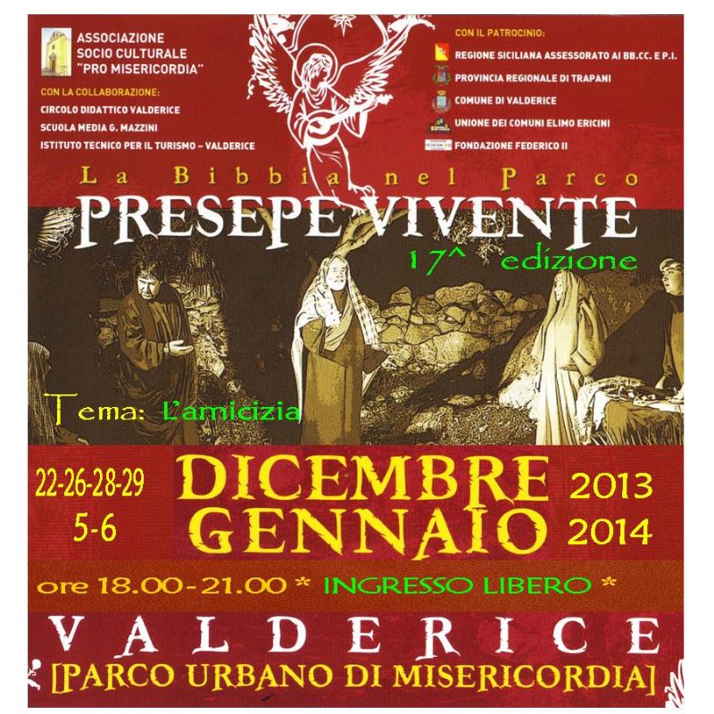 VALDERICE (TP): �LA BIBBIA NEL PARCO� PRESEPE VIVENTE XVII edizione
