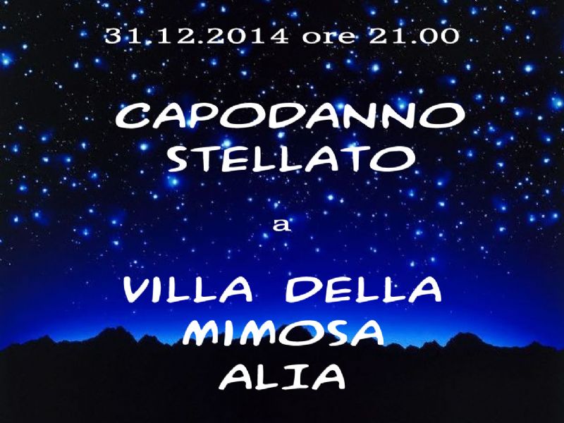 CAPODANNO STELLATO A VILLA DELLA MIMOSA CON ANIMAZIONE E SORTEGGIO