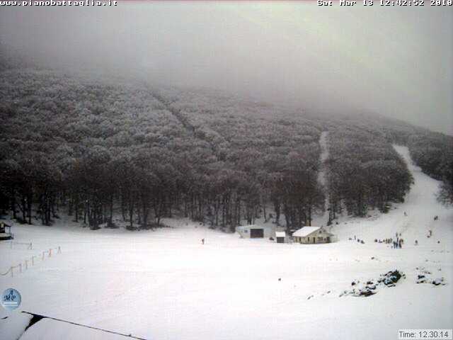 Nevica a Piano Battaglia. Piove sul resto della provincia palermitana