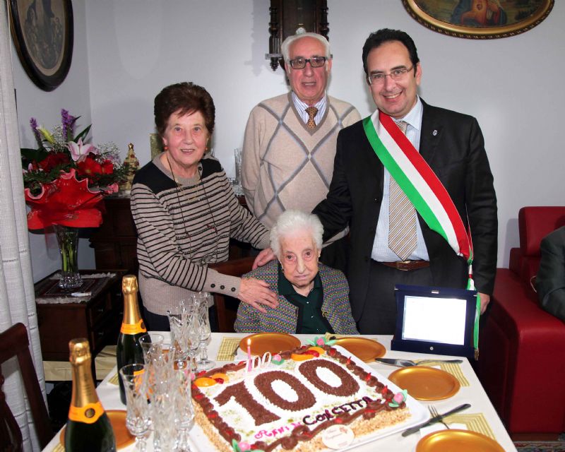 GANGI, PAESE DI LONGEVI FESTEGGIATA NONNA CONCETTA