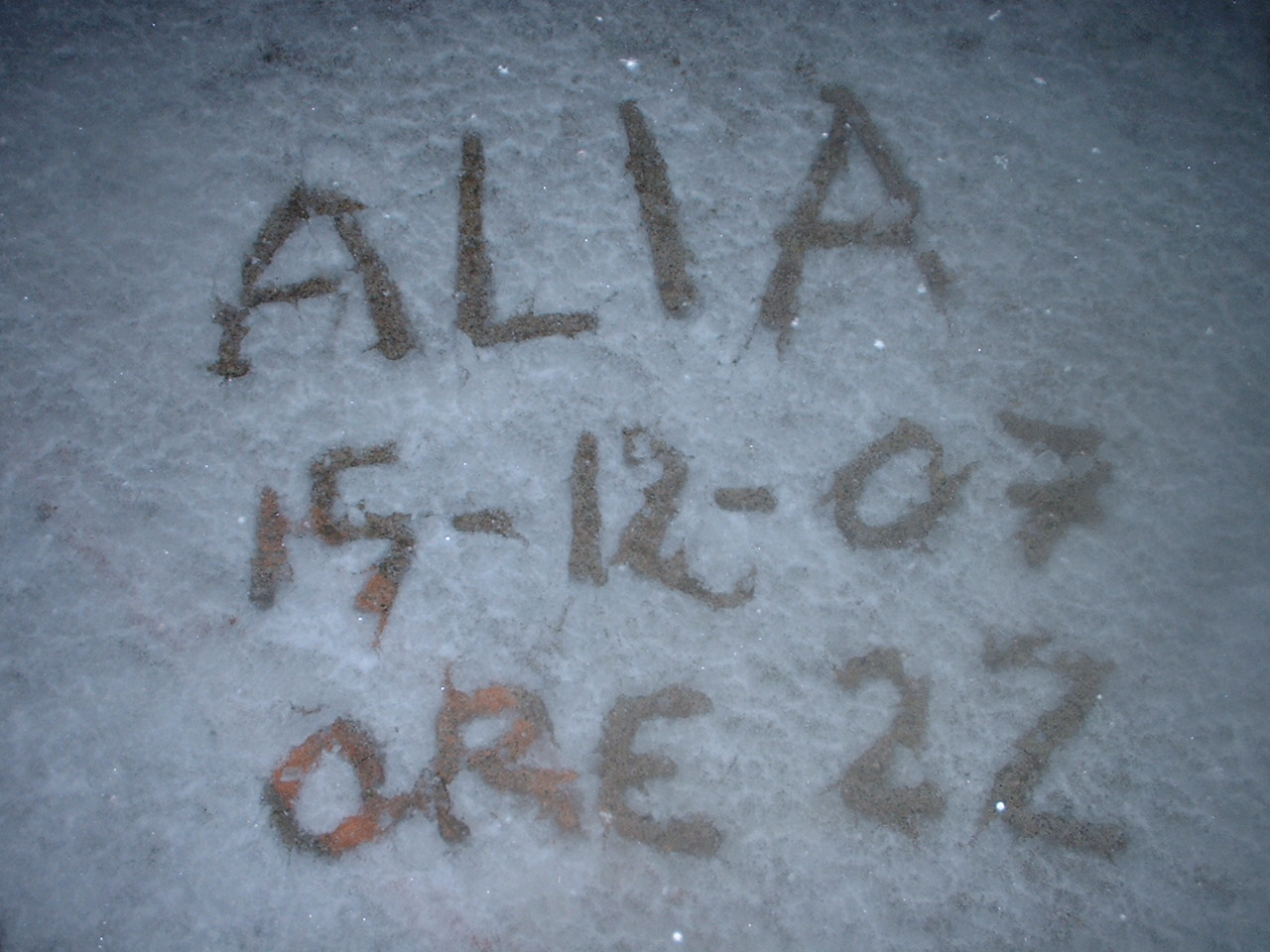 ALIA, NEVICA MODERATAMENTE, PRIMI ACCUMULI NELLA PARTE ALTA DEL PAESE, TUTTO BIANCO AD 800 METRI DI QUOTA