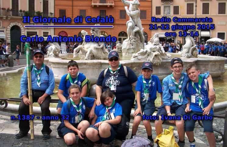 CEFALU` (PA) - Gli Scout a Roma da Papa Francesco