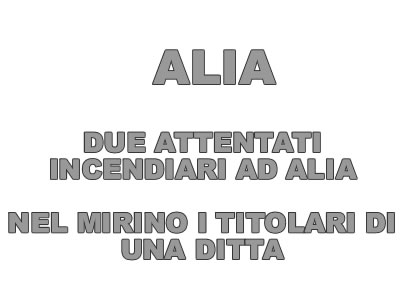 Attentati incendiari ad Alia nel mirino i titolari di una ditta