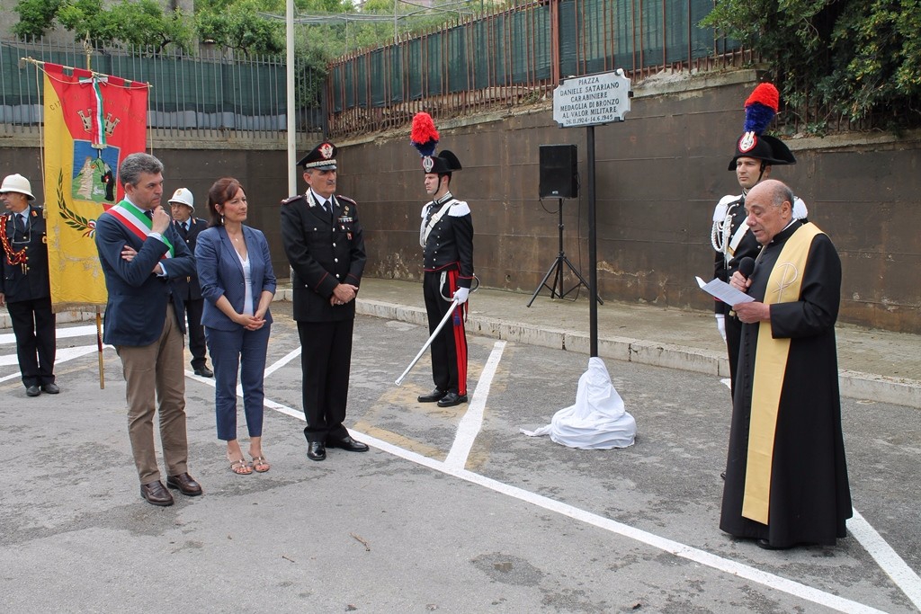 TERMINI IMERESE (PA) - Intitolata una piazza alla memoria del carabiniere Daniele Satariano, medaglia di bronzo al valor militare alla memoria