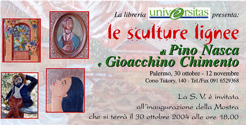 ARTE: Gioacchino Chimento e Giuseppe Nasca espongono le loro sculture a Palermo, 