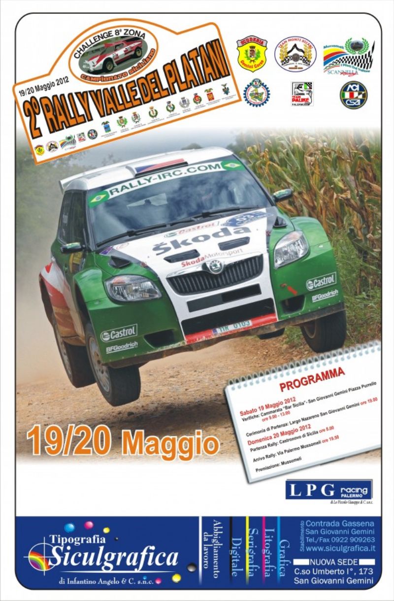 CASTRONOVO DI SICILIA (PA) - Secondo rally ?Valle del Platani?