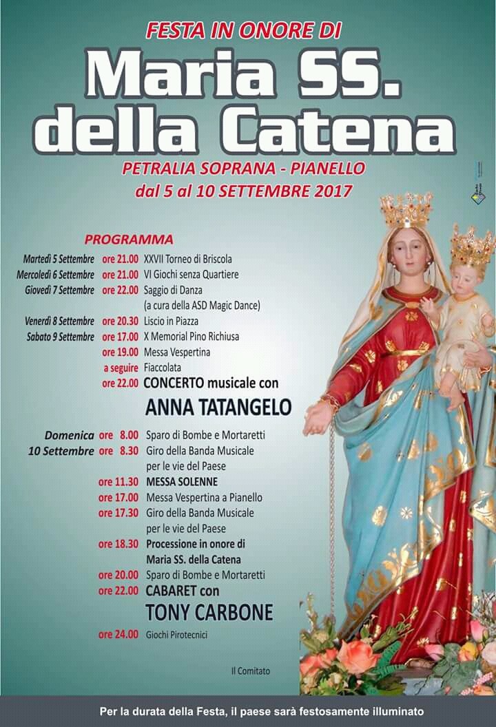 PETRALIA SOPRANA.  ANNA TATANGELO IN CONCERTO SABATO SERA A PIANELLO