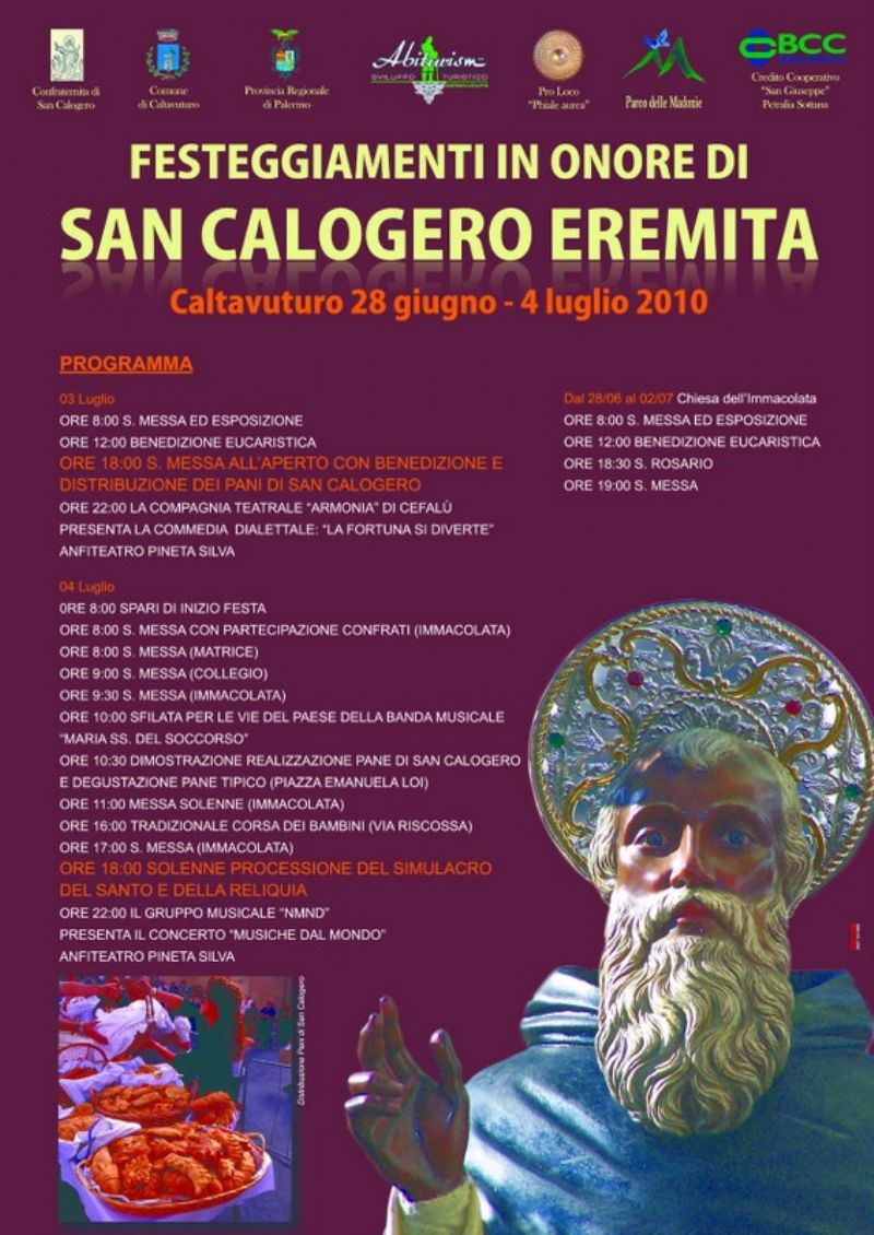 Caltavuturo : festeggiamenti in onore di San Calogero Eremita
