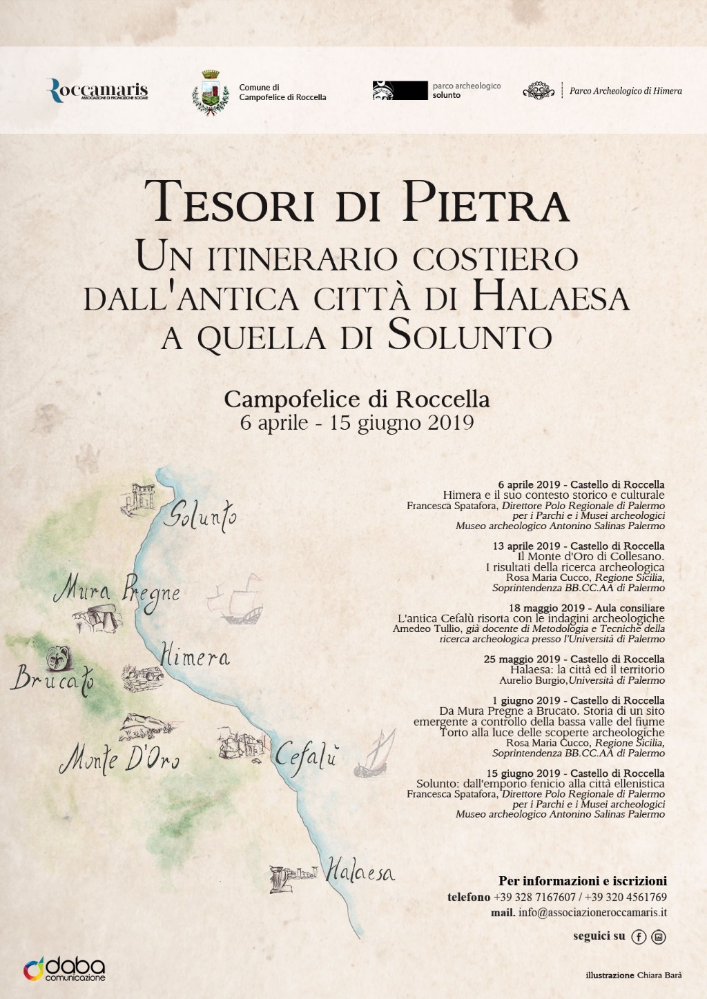 Associazione Roccamaris presenta Tesori di Pietra. Un itinerario costiero dall`antica città di Halaesa a quella di Solunto