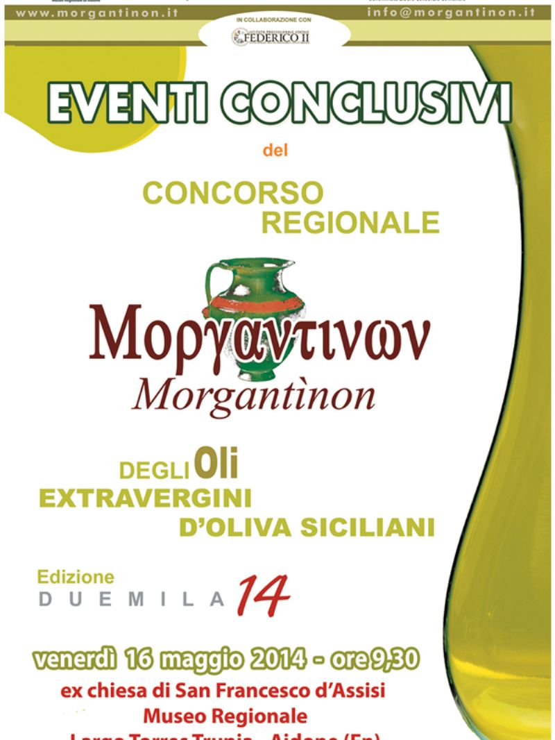 AIDONE : Concorso Regionale “Morgantìnon” degli Oli Extravergini d’Oliva Siciliani V edizione 2014
