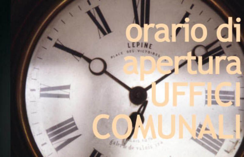 ALIA (PA): Orario di apertura al pubblico degli uffici comunali dal 16 luglio 2013