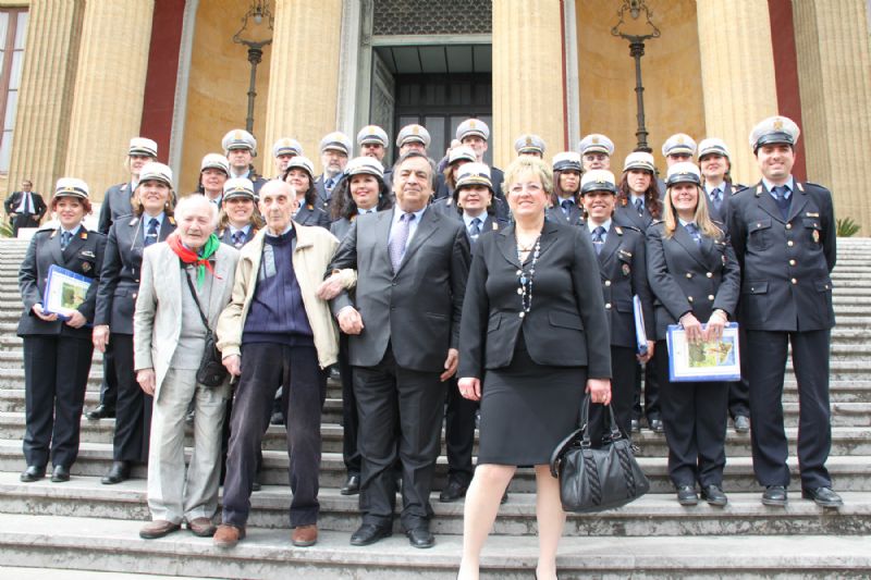Peppino Benincasa alla commemorazione dei martiri di Cefalonia che si è svolta a Palermo
