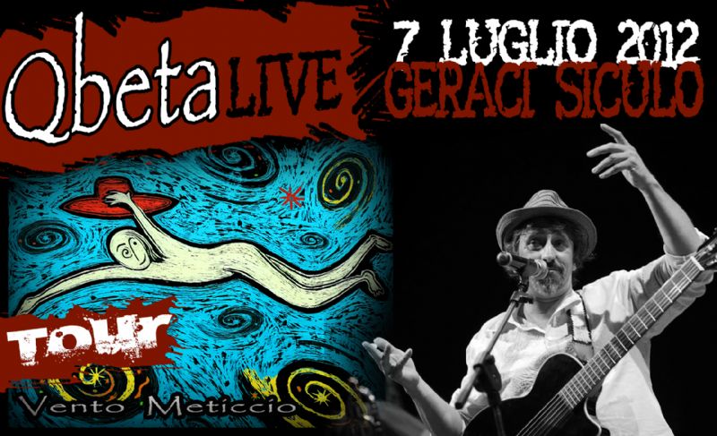 I QBETA IN CONCERTO A GERACI SICULO, SABATO 7 LUGLIO ORE 22,00