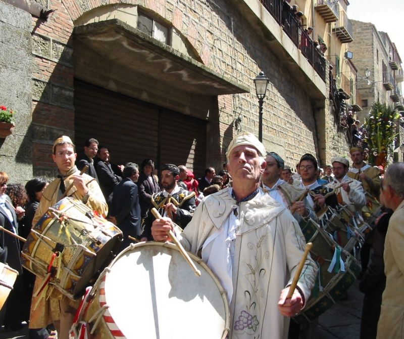 GANGI (PA) -  IL TAM TAM DEI TAMBURINARA PER LA DOMENICA DELLE PALME