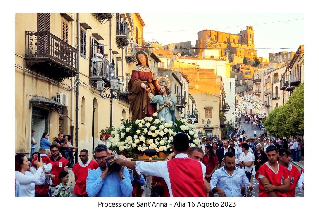 Processione Sant`Anna - Alia 16 Agosto 2023