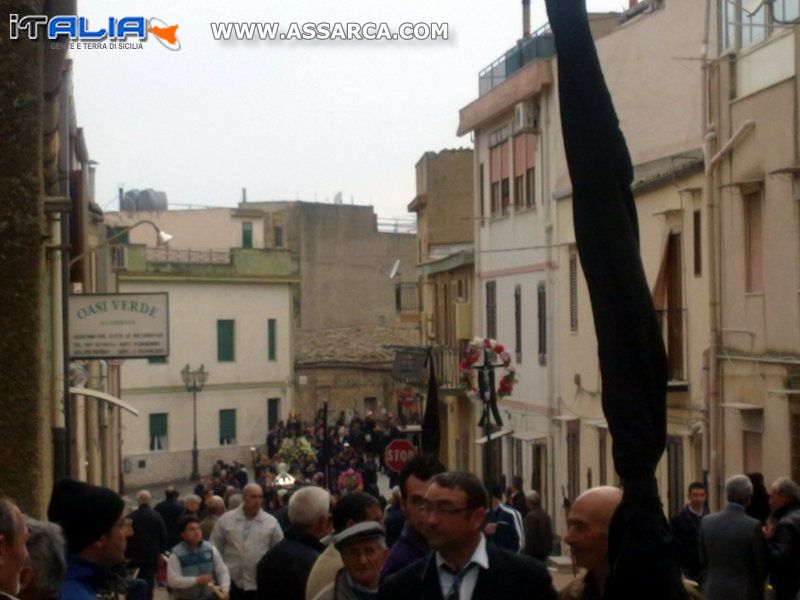 Momenti della processione del Venerdi Santo 2012