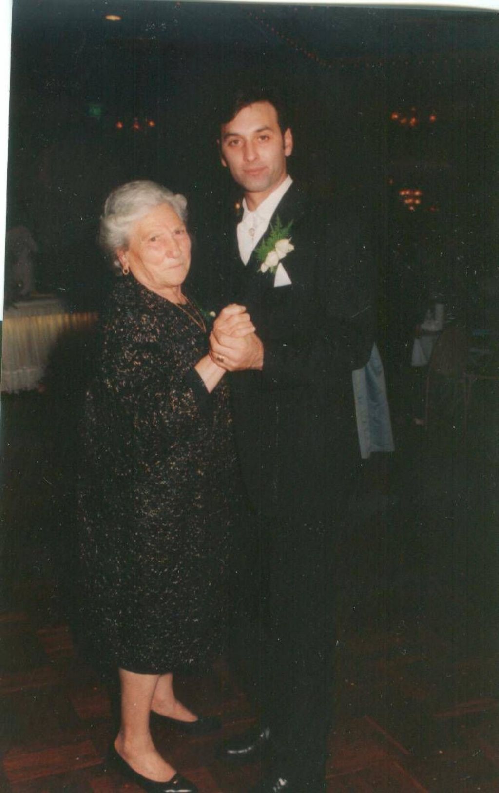Salvatore Rafaraci con la nonna materna