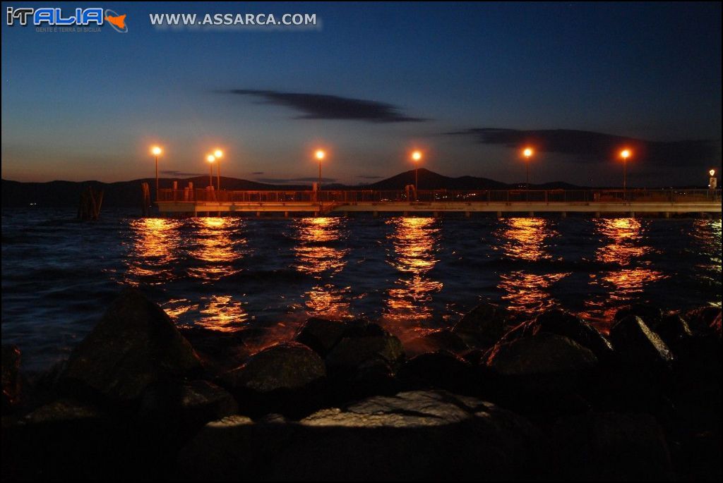 Lago di Bracciano di notte