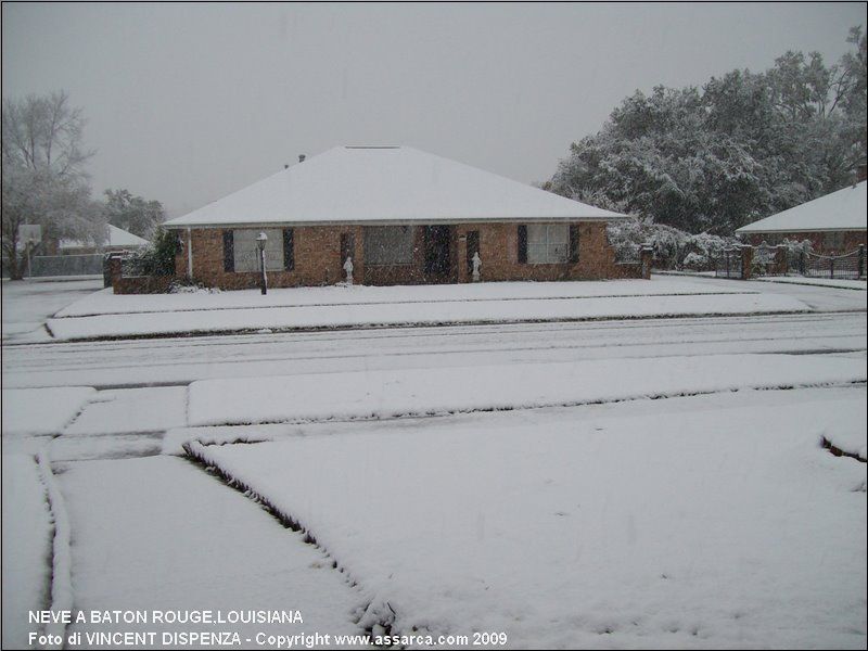 Neve a Baton Rouge,Louisiana
