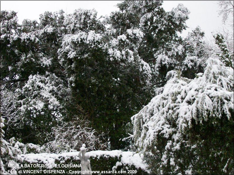 Neve a Baton Rouge,Louisiana