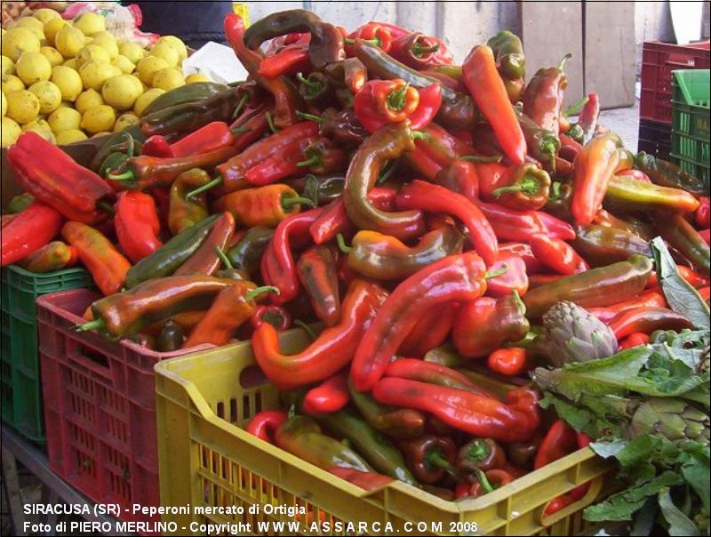 Peperoni mercato di Ortigia