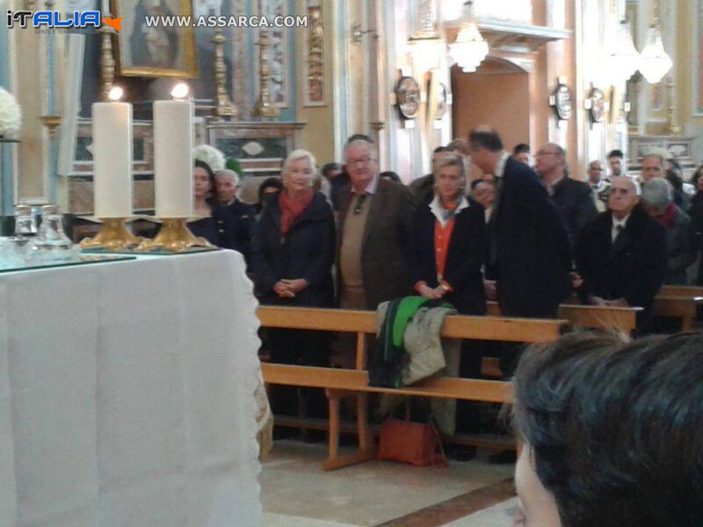 i REALI  di Belgio  in chiesa  a Valledolmo