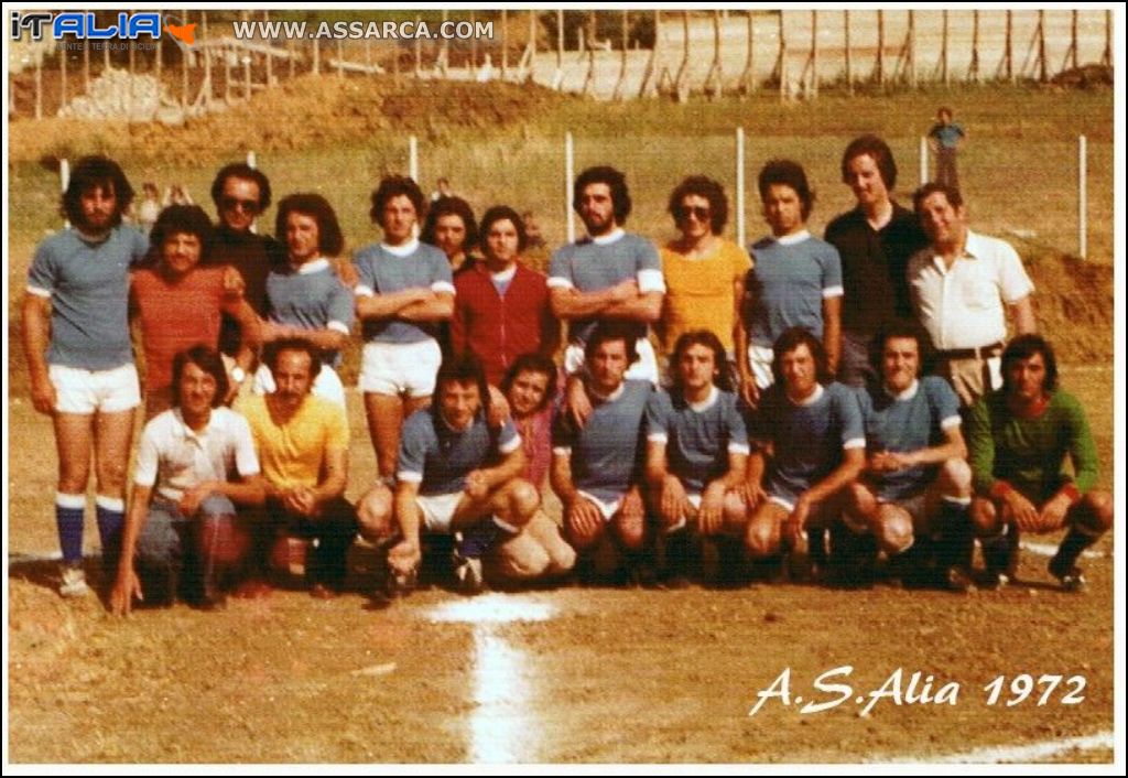 A.S.Alia nel 1972 - Campo Sportivo Valledolmo