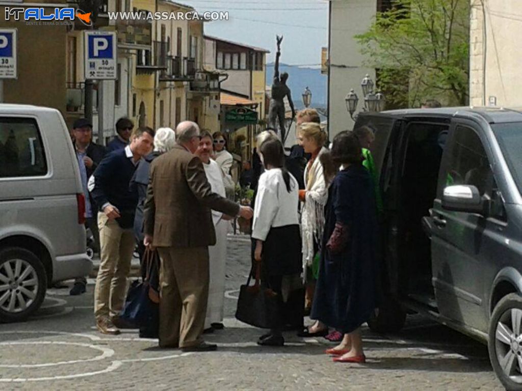 i Reali di Belgio arrivano a Valledolmo