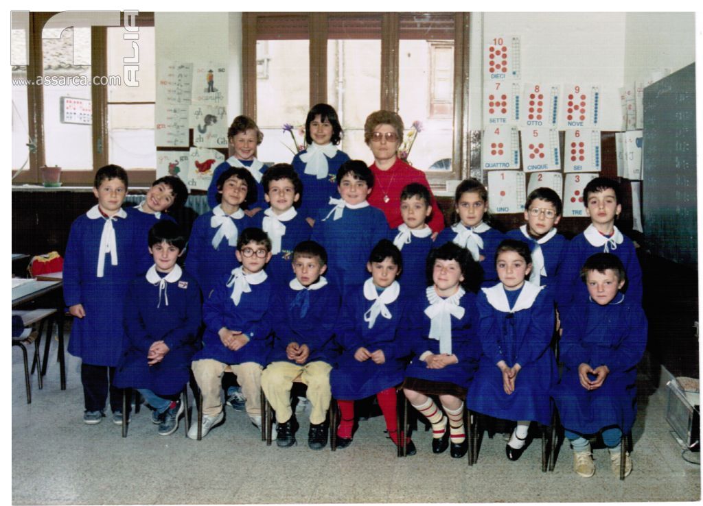 1^ elementare anno 1986,maestra D`Amico.