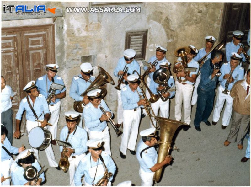 la banda musicale di valledolmo negli anni 50