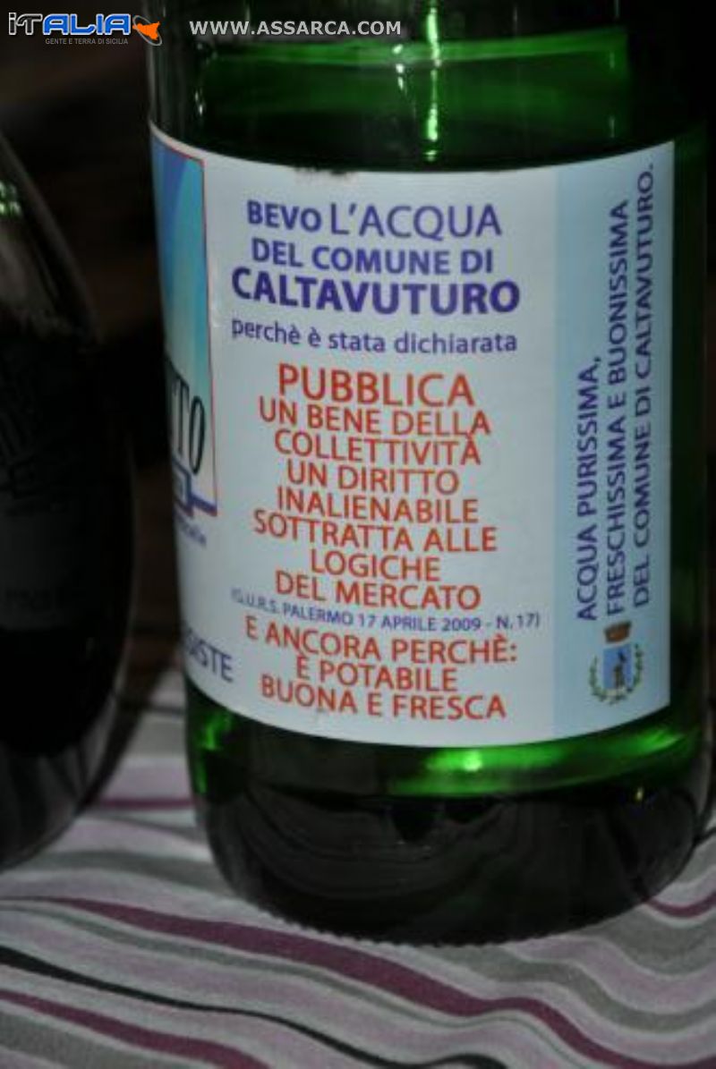 "S. RUBINETTO" IMBOTTIGLIATA DAL COMUNE DI CALTAVUTURO