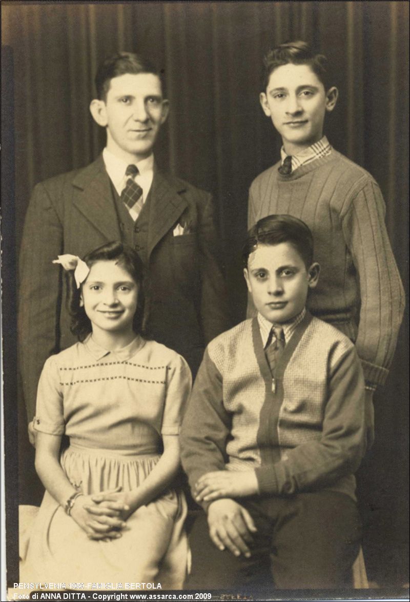Pensylvenia 1950-famiglia Bertola