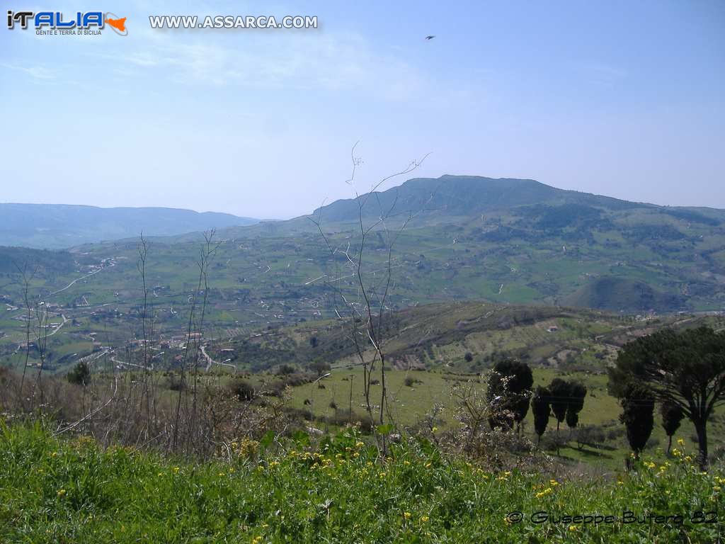 Bisacquino Paesaggio dalla Via del Santuario