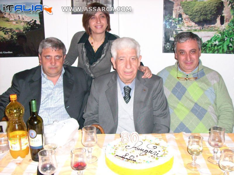 80? compleanno Giuseppe Vicari