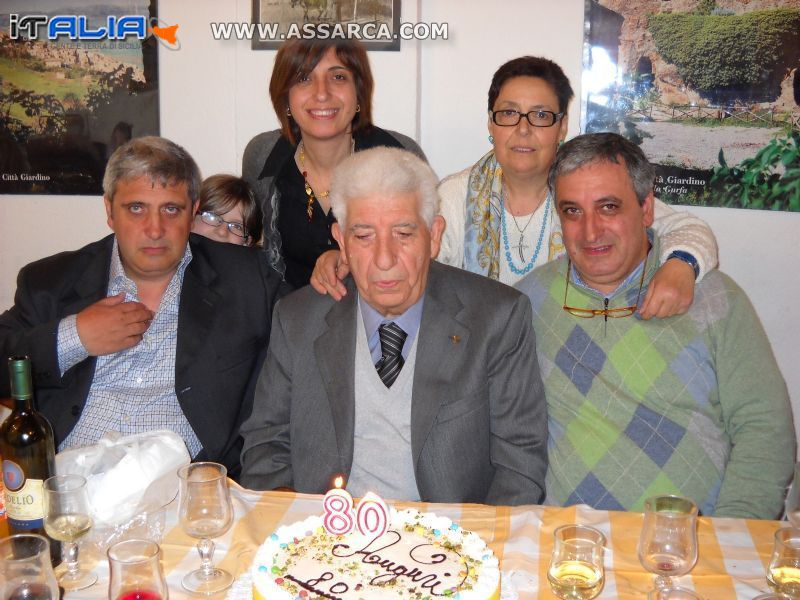 Auguri a papà per il suo 80 compleanno!!!