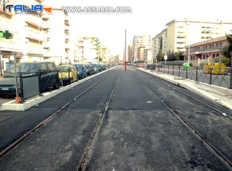 NUOVA LINEA TRANVIARIA  DI PALERMO.- FORUM -  STAZIONE CENTRALE.