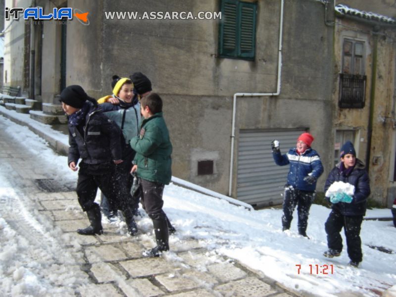 FINALMENTE ? ARRIVATA ANCHE AD ALIA LA NEVE