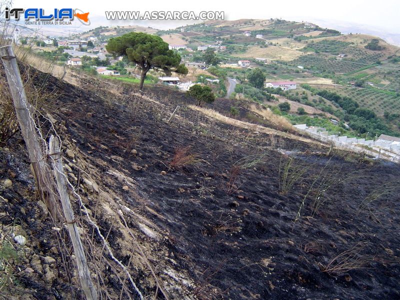 L`incendio della notte 22/23 Luglio