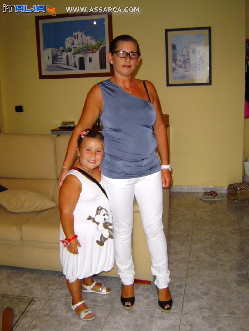 Giorgia con la mamma