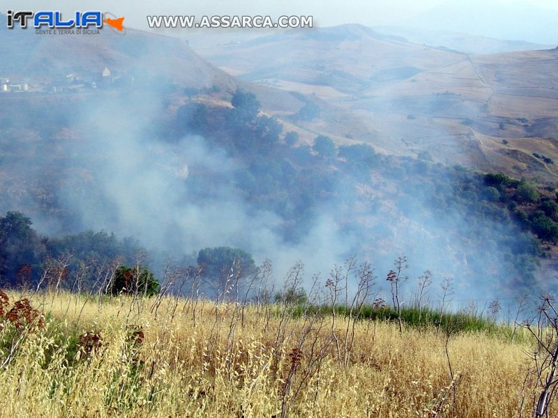 Incendi nel territorio aliese