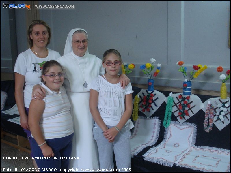 Corso di ricamo con Sr. Gaetana